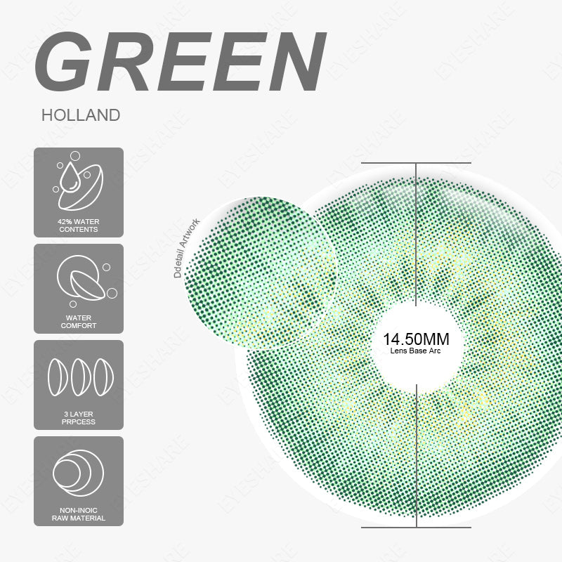 Holland Green 14.5mm | 1 Day, 10 Pcs