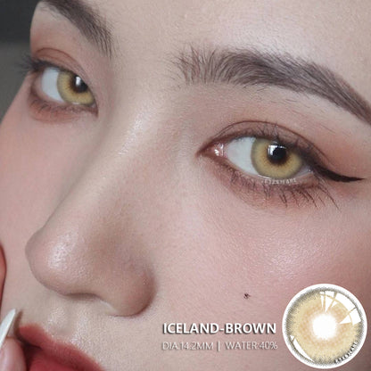 Iceland Brown 14.2mm 1 Pair | 1 Year