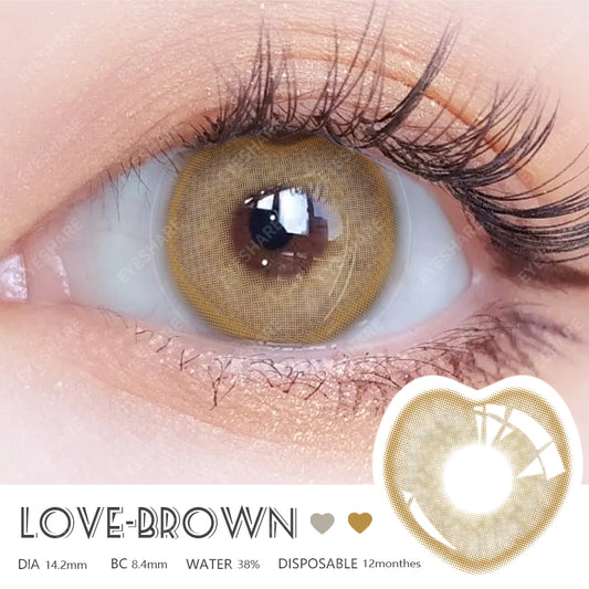 Love Brown 14.2mm 1 Pair | 1 Year
