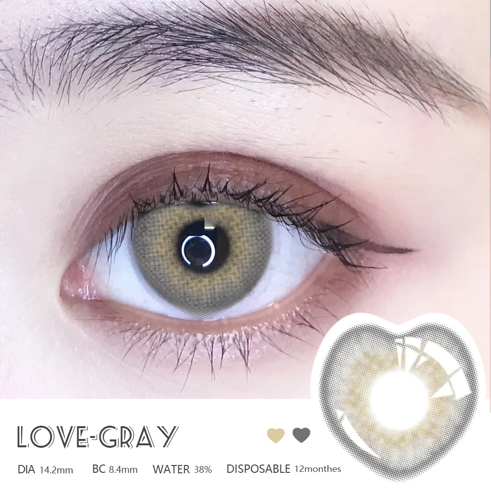 Love Gray 14.2mm 1 Pair | 1 Year