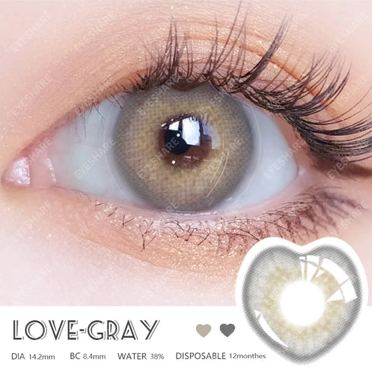 Love Gray 14.2mm 1 Pair | 1 Year