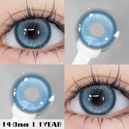 Cosplay Madrid Blue 14.0mm 1 Pair | 1 Year