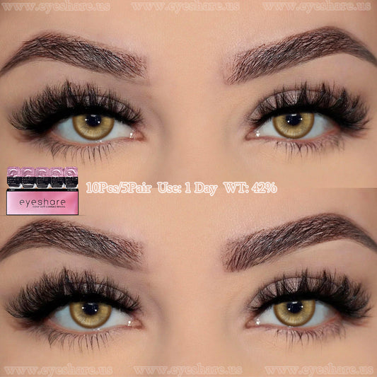 Madrid Brown 1 Day Use I 14.0mm,10 Pcs=5Pair,Cosplay