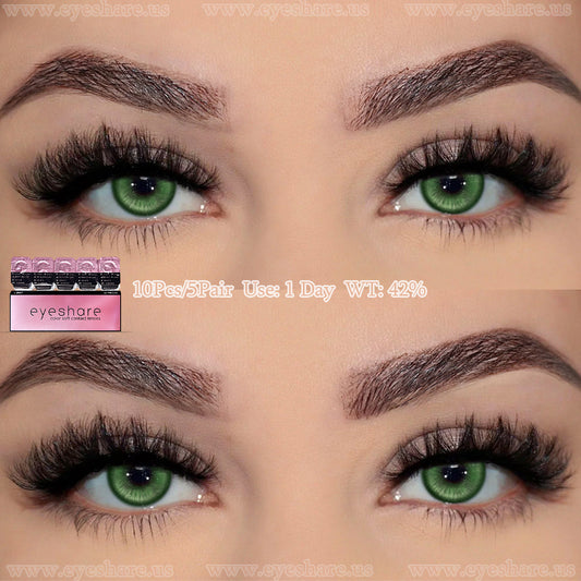 Madrid Green 1 Day Use I 14.2mm,10 Pcs=5Pair