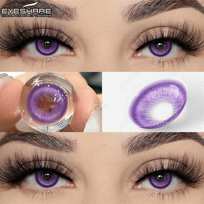 Madrid Purple 1 Day Use I 14.0mm,10 Pcs=5Pair,Cosplay