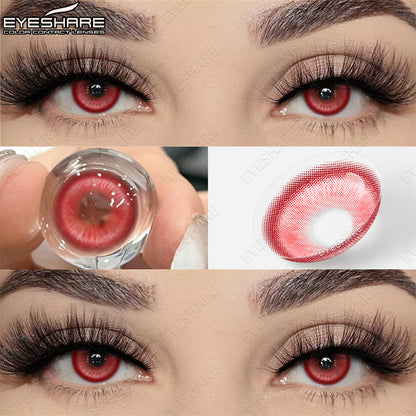 Madrid Red 1 Day Use I 14.0mm,10 Pcs=5Pair,Cosplay