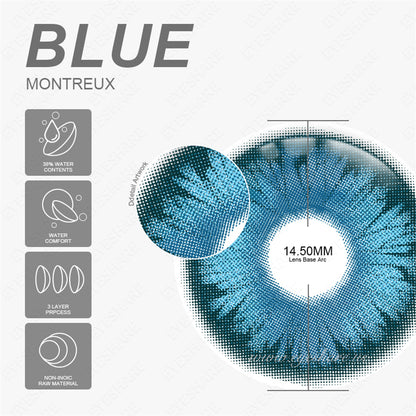 Cosplay Montreux Blue 14.5mm 1 Pair | 1 Year