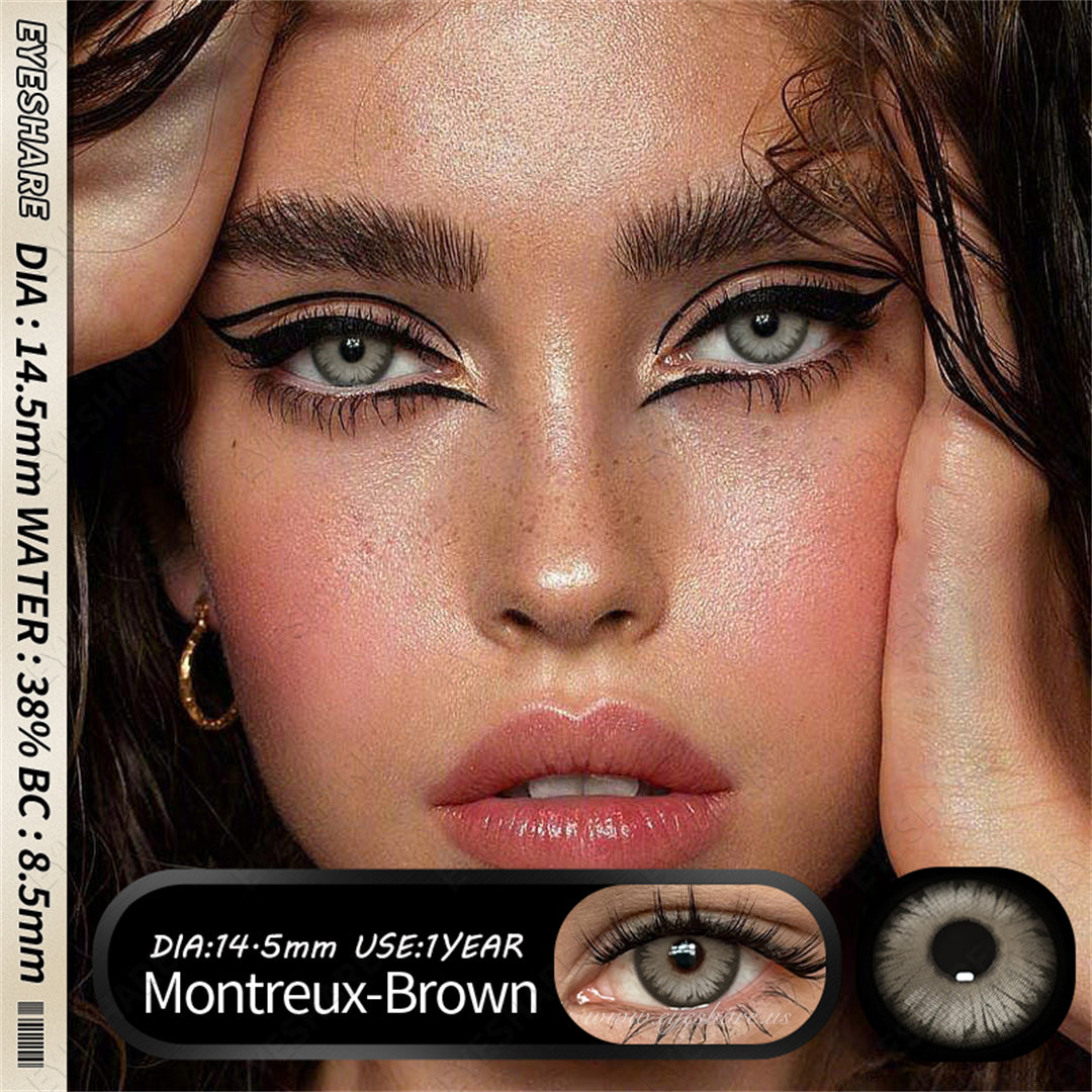 Cosplay Montreux Brown 14.5mm 1 Pair | 1 Year