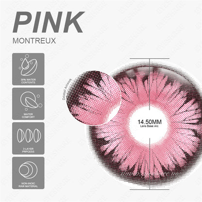 Cosplay Montreux Pink 14.5mm 1 Pair | 1 Year