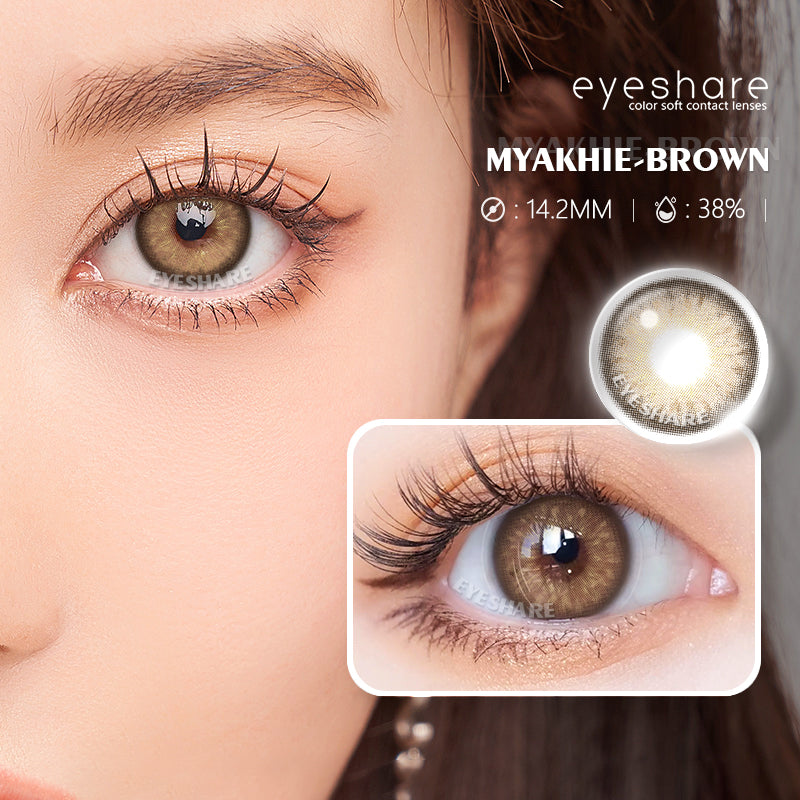 Myakhie Brown 14.2mm 1 Pair | 1 Year