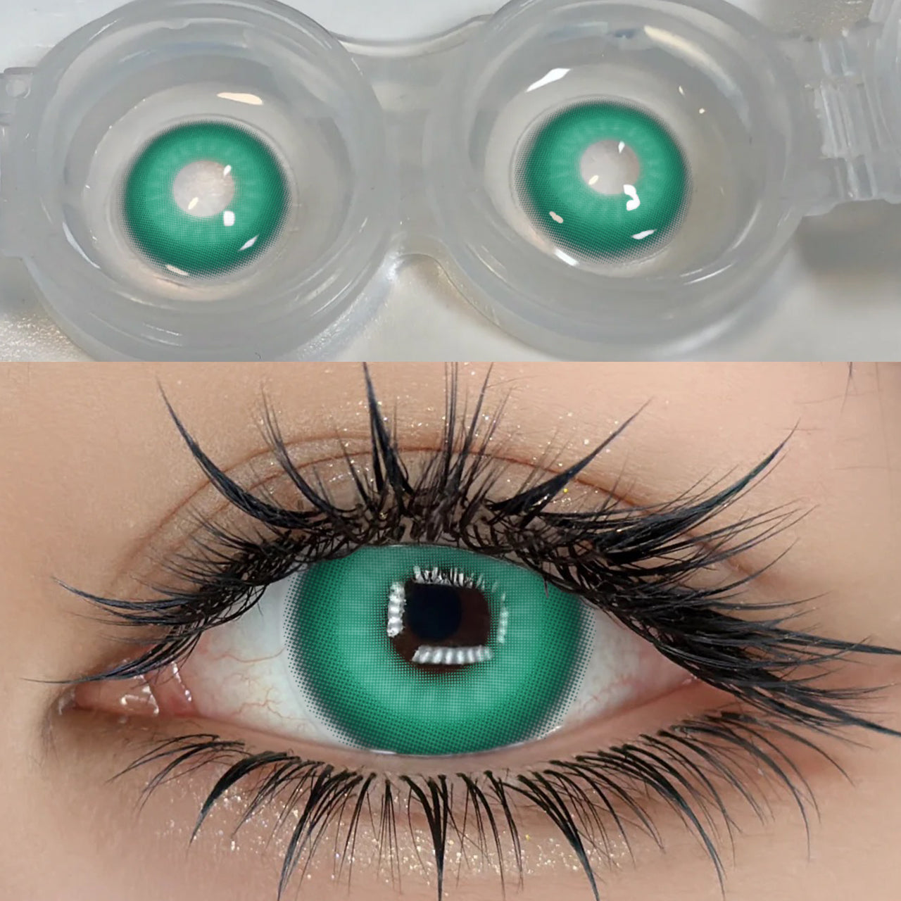 Cosplay Nebula Green 14.0mm 1 Pair | 1 Year