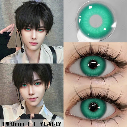 Cosplay Nebula Green 14.0mm 1 Pair | 1 Year