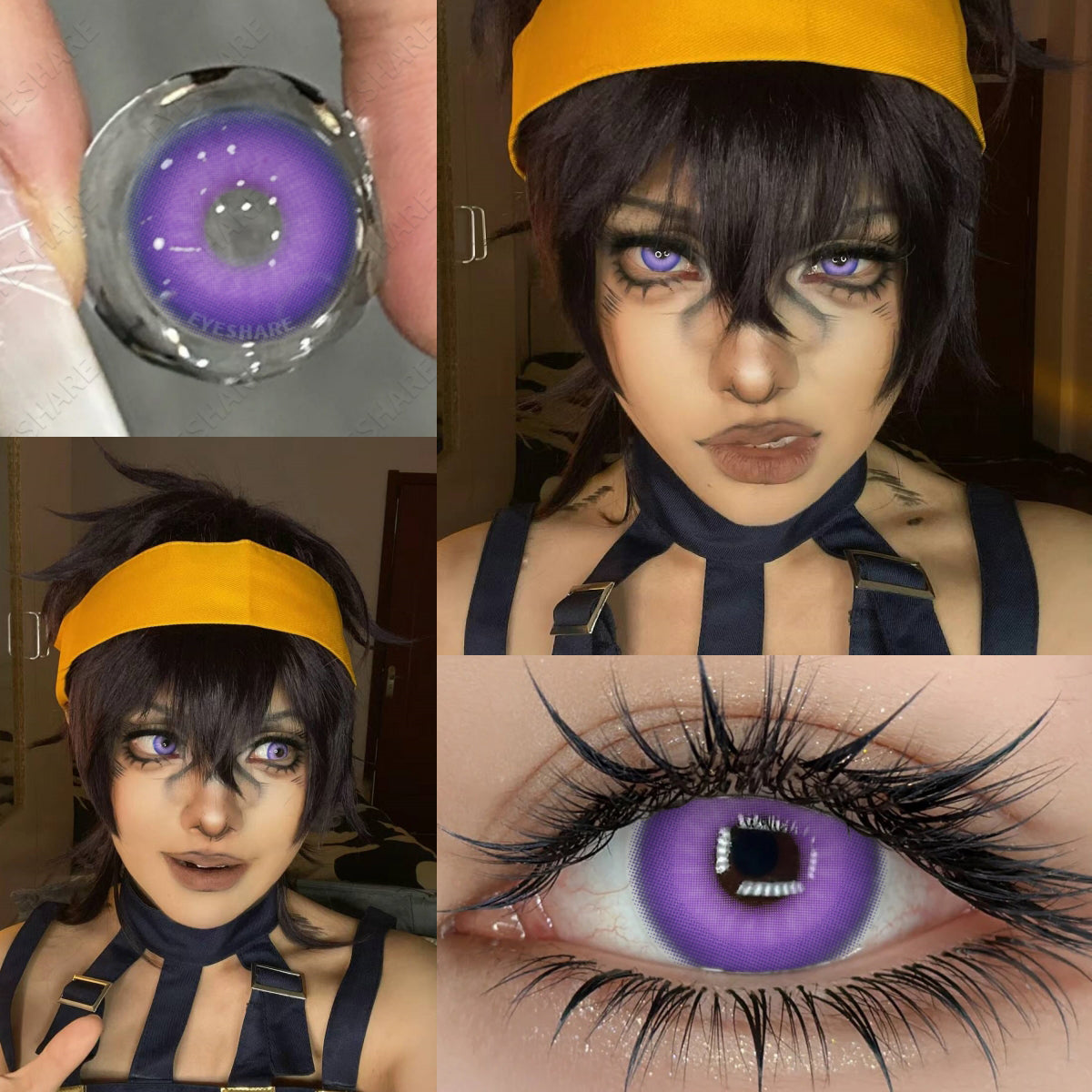 Cosplay Nebula Purple 14.0mm 1 Pair | 1 Year