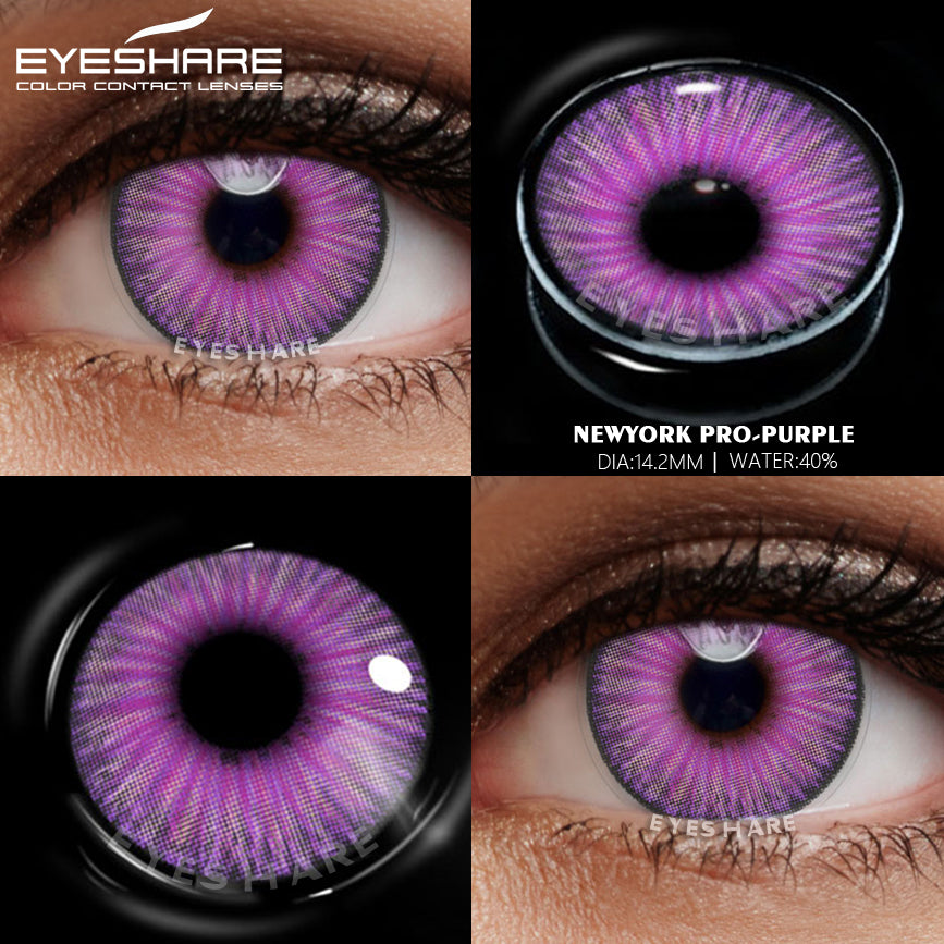 NewYork Purple 14.2mm 1 Pair | 1 Year