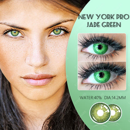 NewYork Jade Green 14.2mm 1 Pair | 1 Year