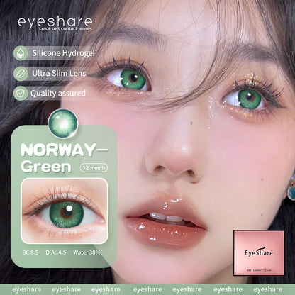 Norway Green 14.5mm 1 Pair | 1 Year