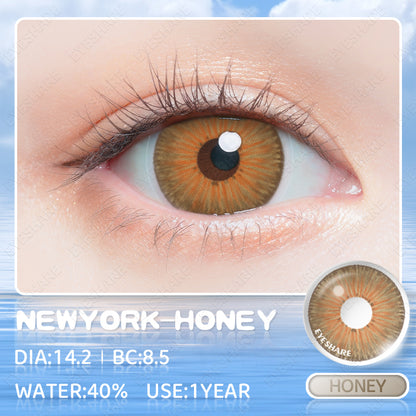 NewYork Honey 14.2mm 1 Pair | 1 Year