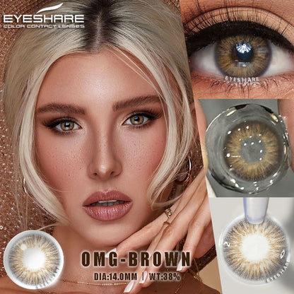 OMG Brown 14.0mm 1 Pair | 1 Year