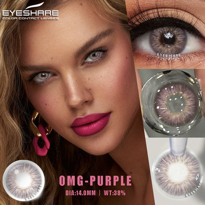 OMG Purple 14.0mm 1 Pair | 1 Year