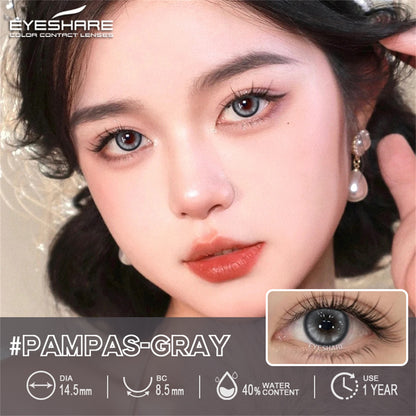 Cosplay Pampas Gray 14.5mm 1 Pair | 1 Year