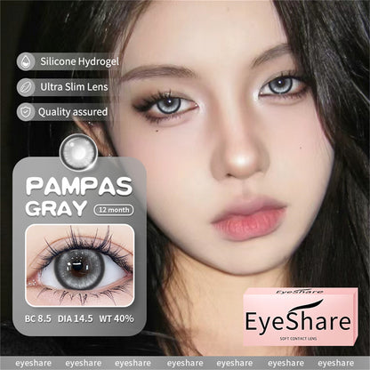 Cosplay Pampas Gray 14.5mm 1 Pair | 1 Year