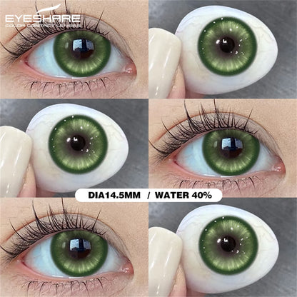 Cosplay Pampas Green 14.5mm 1 Pair | 1 Year