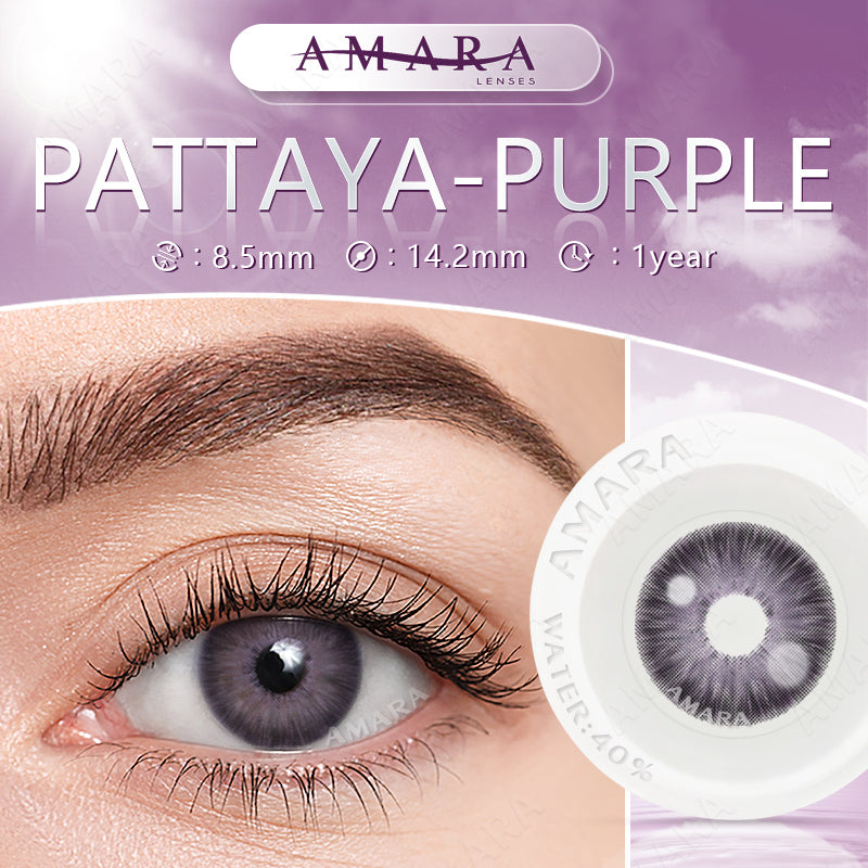 Pattaya Purple 14.2mm 1 Pair | 1 Year