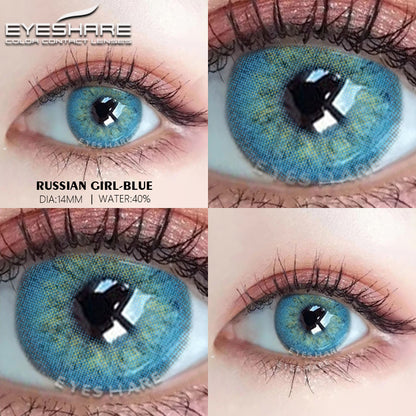 Russiagirl Blue 14.0mm 1 Pair | 1 Year