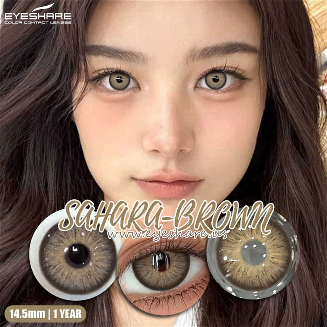 Sahara Brown 14.5mm 1 Pair | 1 Year