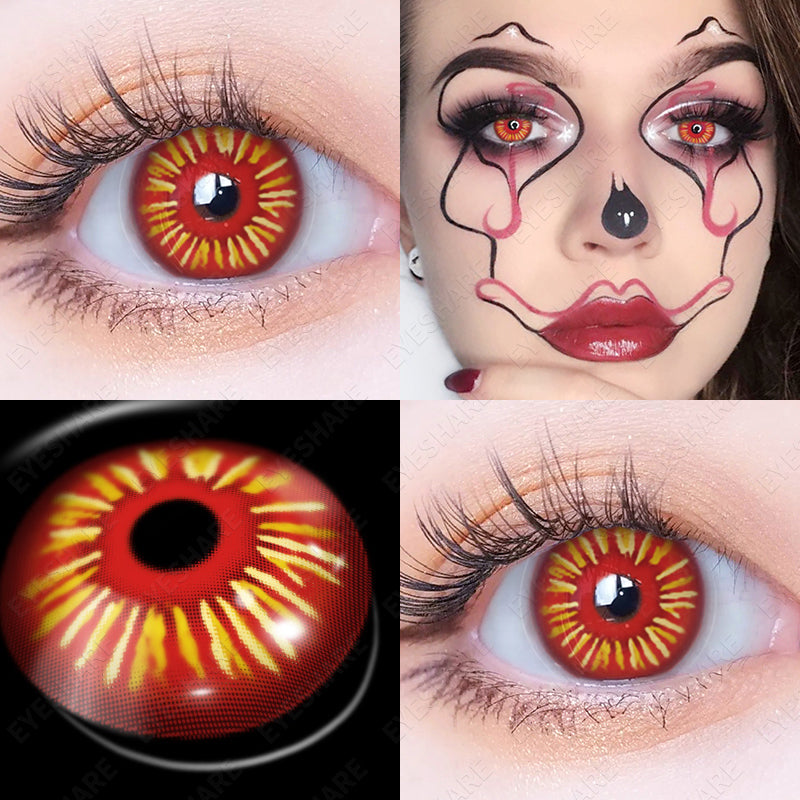 Cosplay Scary Fire 14.5mm 1 Pair | 1 Year