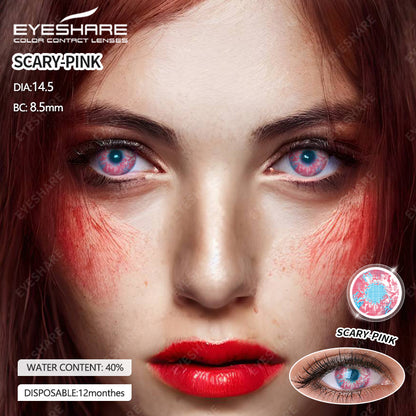 Cosplay Scary Pink 14.5mm 1 Pair | 1 Year