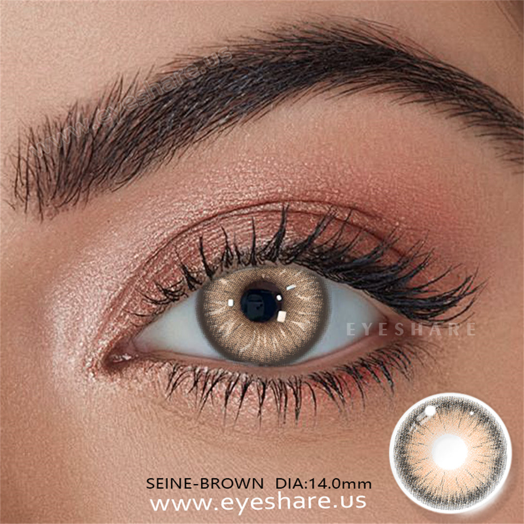 Seine Brown 14.0mm 1 Pair | 1 Year