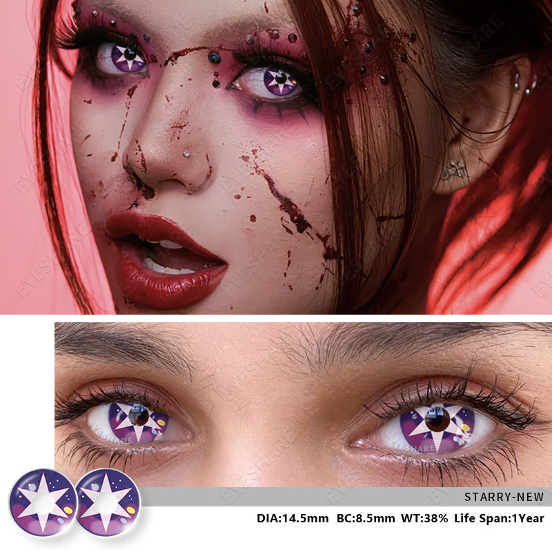 Cosplay Starry 14.5mm 1 Pair | 1 Year