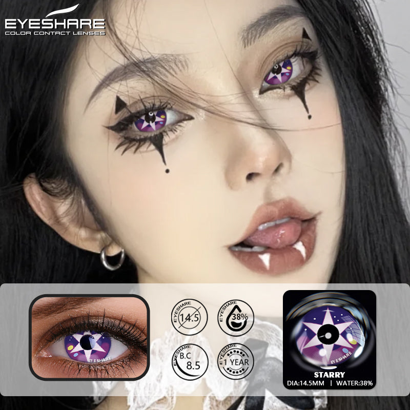 Cosplay Starry 14.5mm 1 Pair | 1 Year