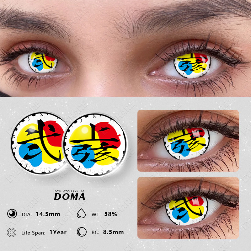 EYESHARE Color Contact Lenses Demon Slayer Series DOMA Cosplay Lenses ...