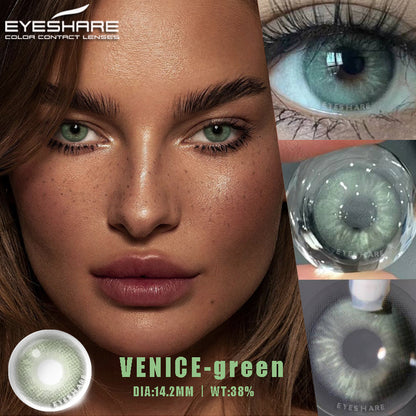 Venice Green 14.2mm 1 Pair | 1 Year