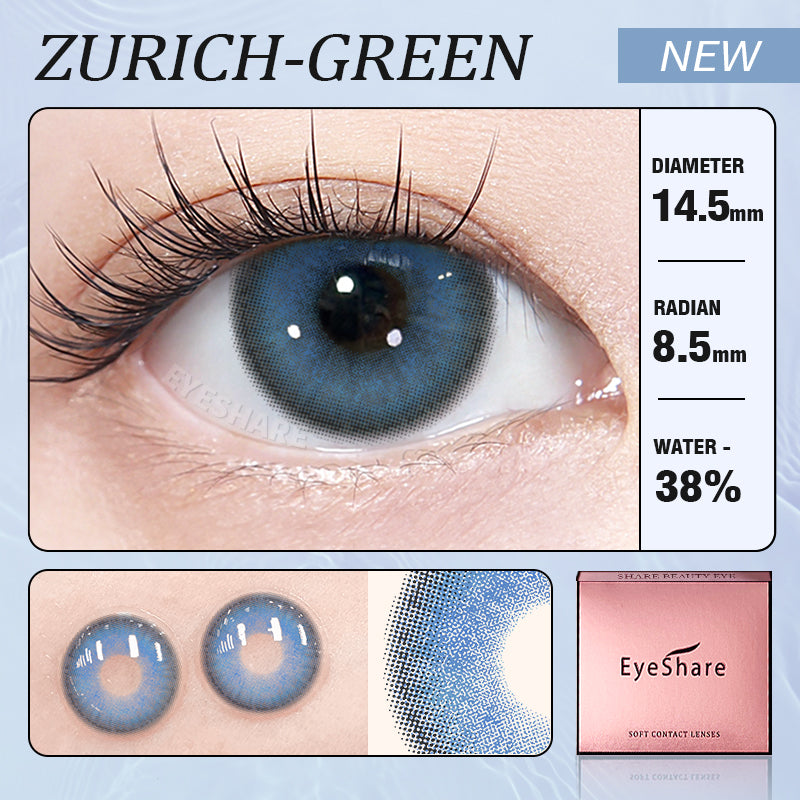 Zurich Blue 14.5mm 1 Pair | 1 Year