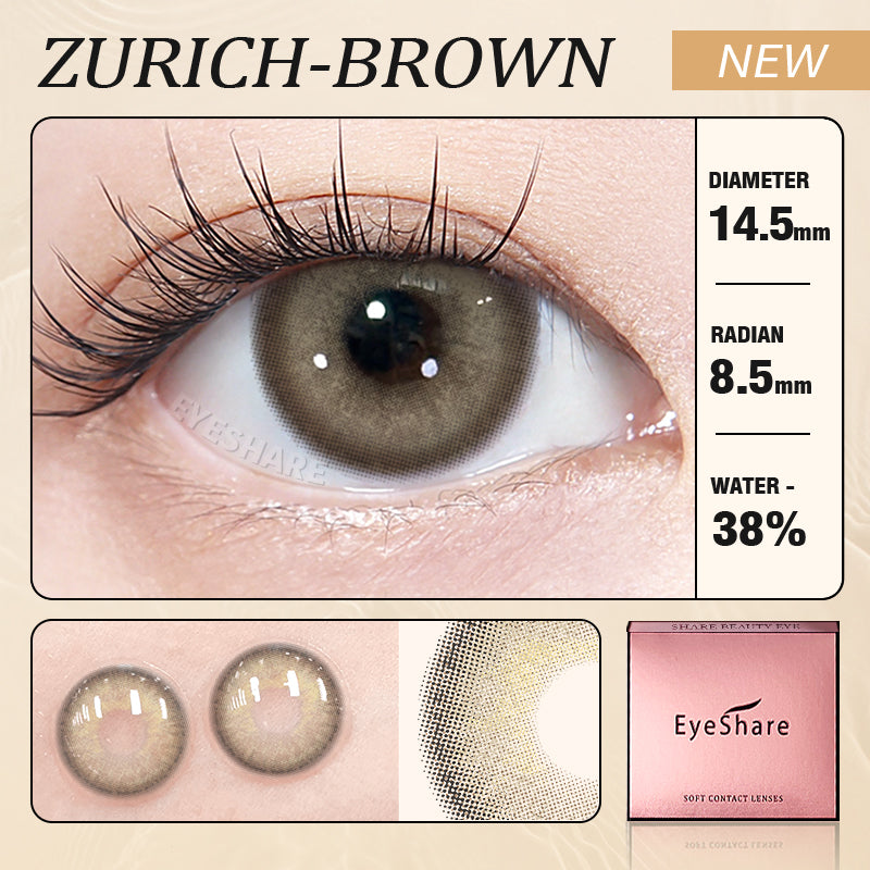 Zurich Brown 14.5mm 1 Pair | 1 Year