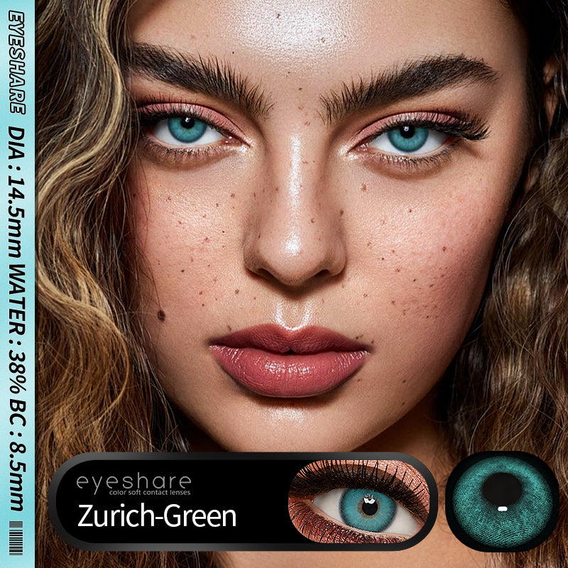 Zurich Green 14.5mm 1 Pair | 1 Year