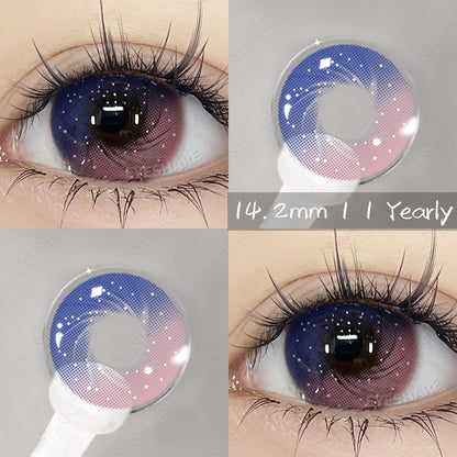 Galaxy Pink 14.2mm 1 Pair | 1 Year