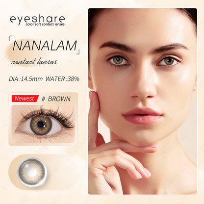 Nanalam Brown 14.5mm 1 Pair | 1 Year