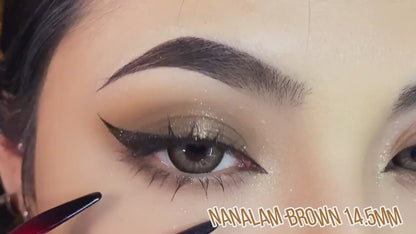 Nanalam Brown 14.5mm 1 Pair | 1 Year