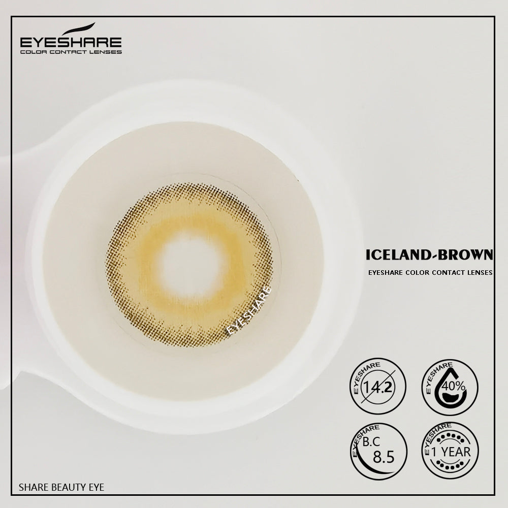 Iceland Brown 14.2mm 1 Pair | 1 Year