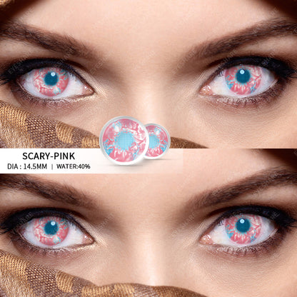 Cosplay Scary Pink 14.5mm 1 Pair | 1 Year