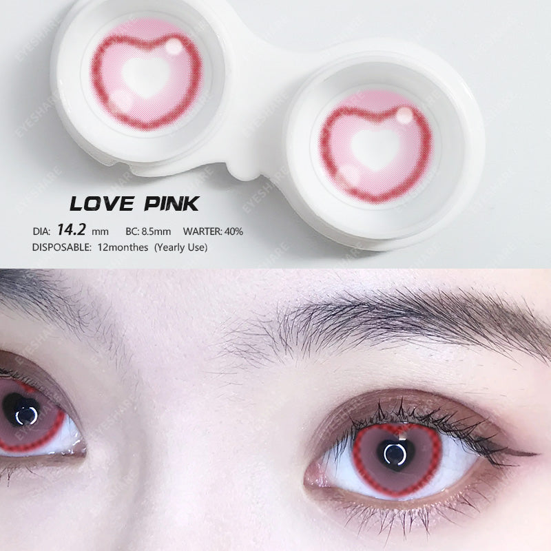 Love Pink 14.2mm 1 Pair | 1 Year