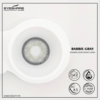 Barbie Gray 14.2mm 1 Pair | 1 Year