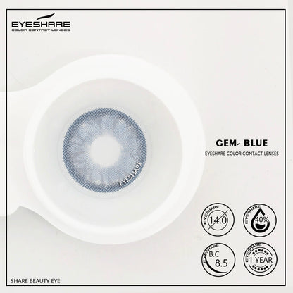 Gem Blue 14.0mm 1 Pair | 1 Year