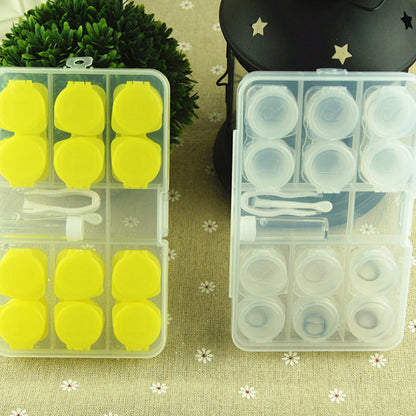 Container Set Contact Lenses Case Travel Contact Lenses Partner 6 Pairs