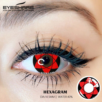 Cosplay HEXAGRAM 14.5mm 1 Pair | 1 Year