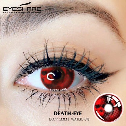 Cosplay Death Eye 14.5mm 1 Pair | 1 Year